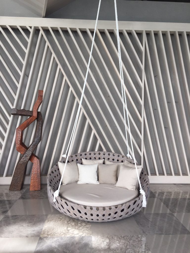 Indonesian Design Inspiration - Hotel Ayana lobby swinging chair