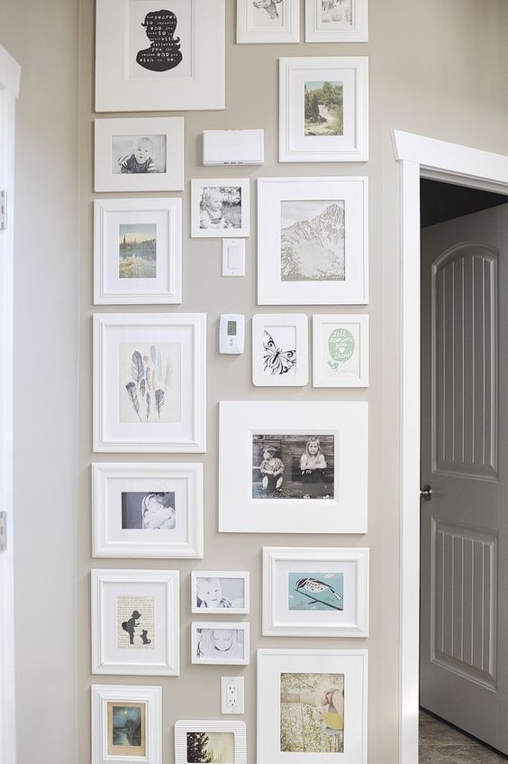 12 Ways To Display Your Gallery Wall - White Wash