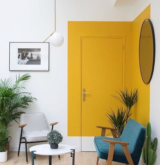Colour Blocking For Your Interiors - Yellow Doorway 