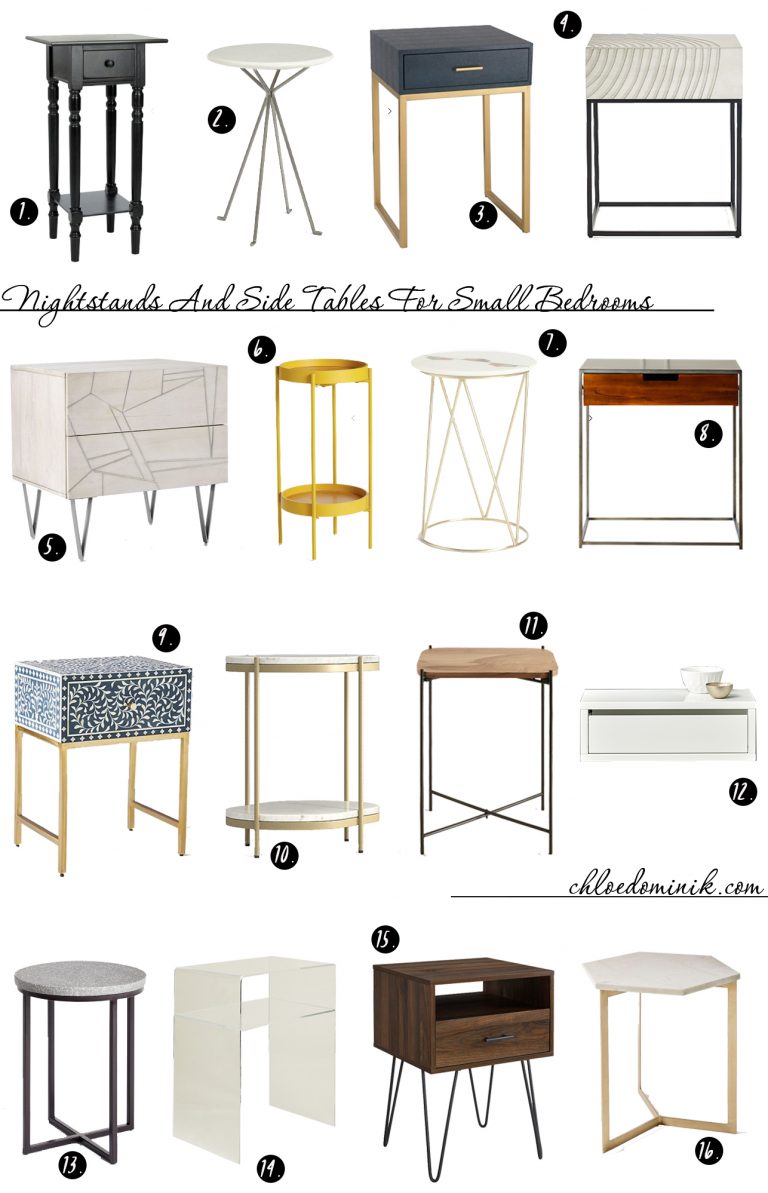 16 Nightstands & Side Tables Perfect For Small Bedrooms