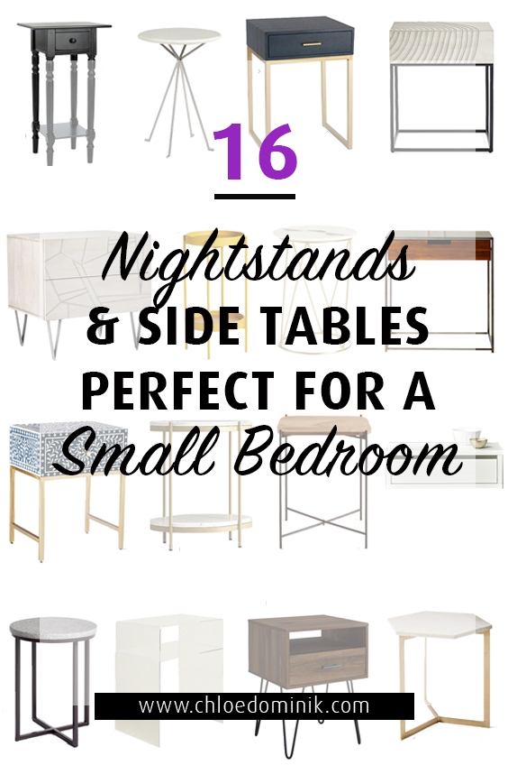 16 Nightstands & Side Tables Perfect For Small Bedrooms