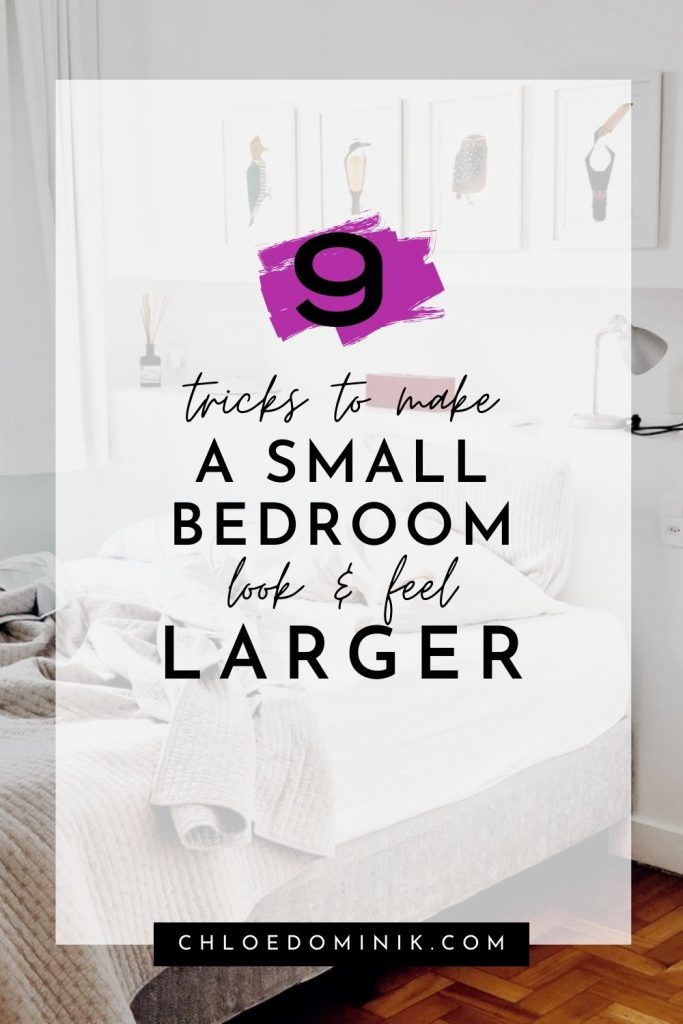 How To make A small bedroom Look and feel larger
