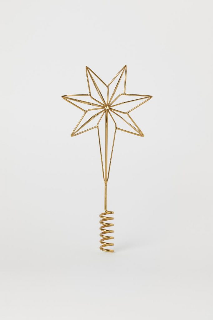 Gold Star Best Christmas Tree Toppers  H&M