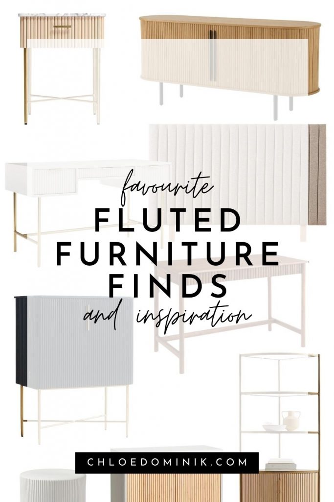 Fluted Furniture Finds Favourites and Fluted Inspiration Interiors