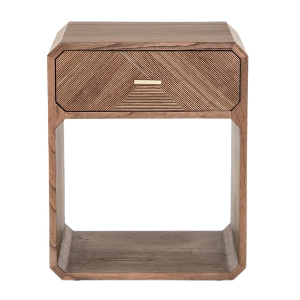 Rove White Cedar Wood Nightstand from Crate & Barrel