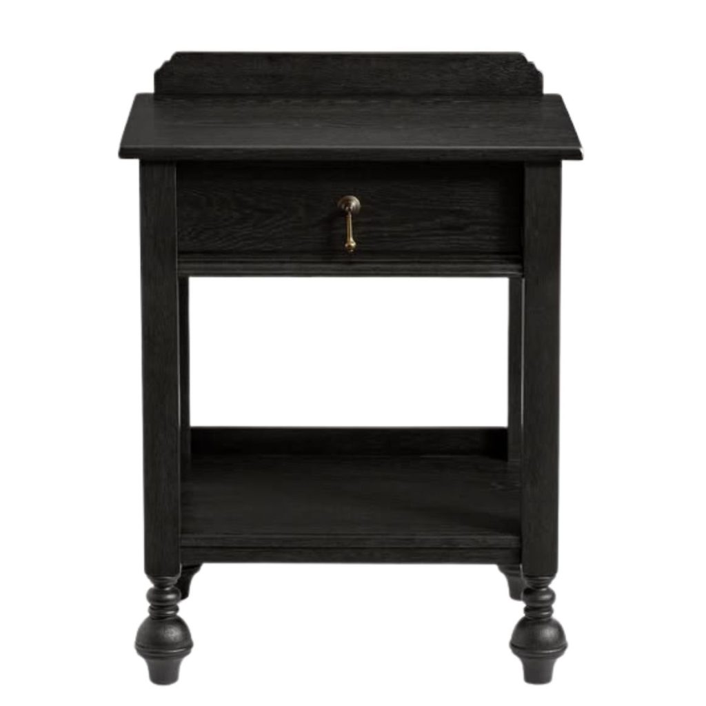 Summerville Mini traditional style black Nightstand from Pottery Barn