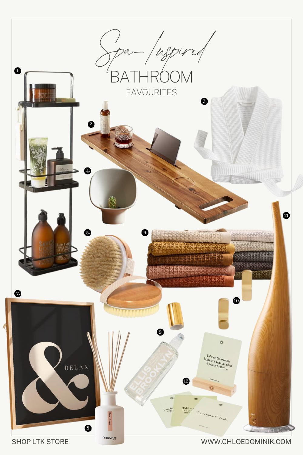 Spa Inspired Bathroom Favourites @chloedominik.com