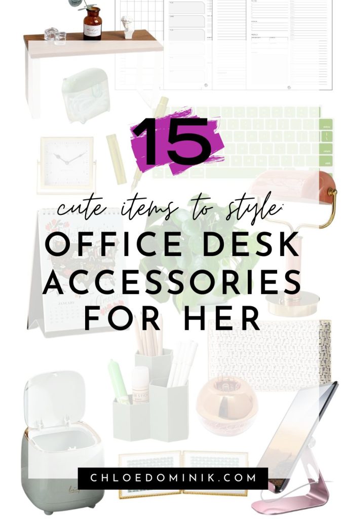 Cute items to style: office desk accessories for her at home or in the office