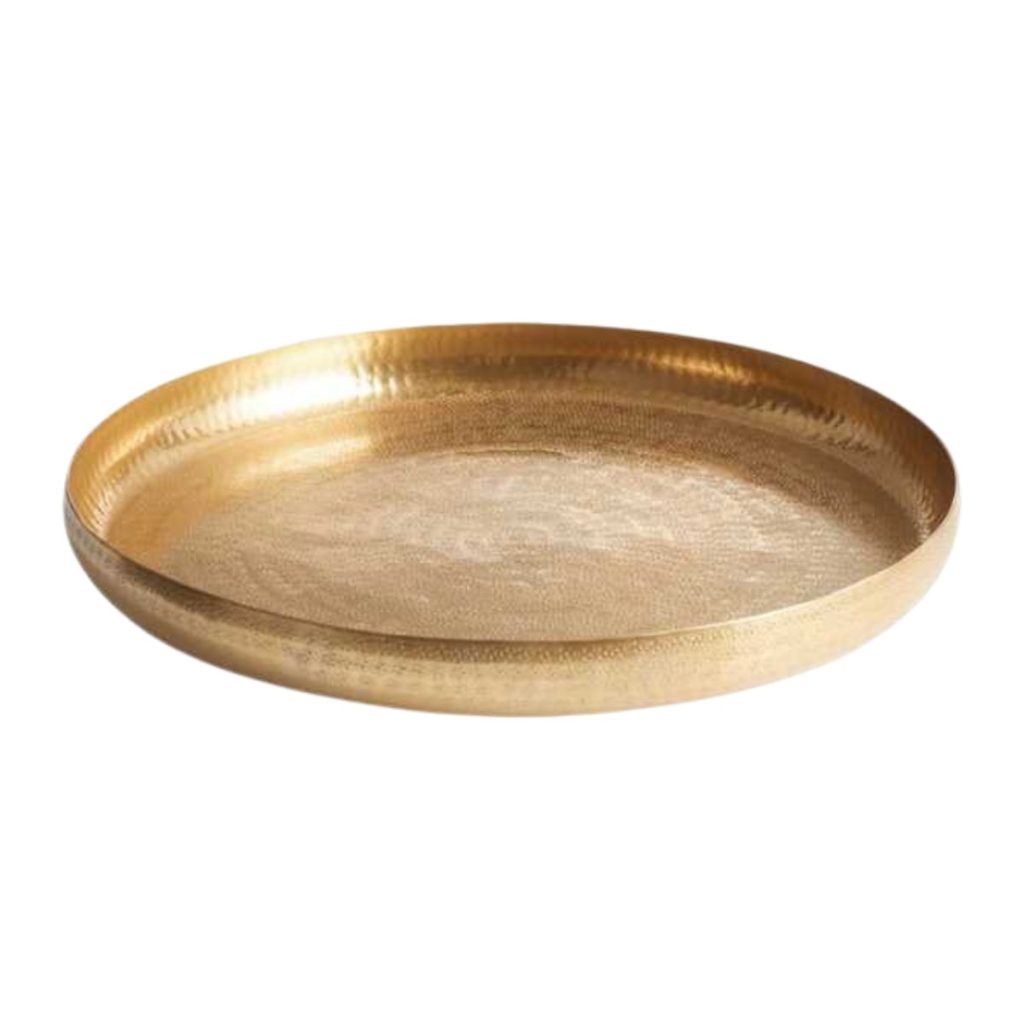 Gold Metal Hammered Metal Tray from World Market