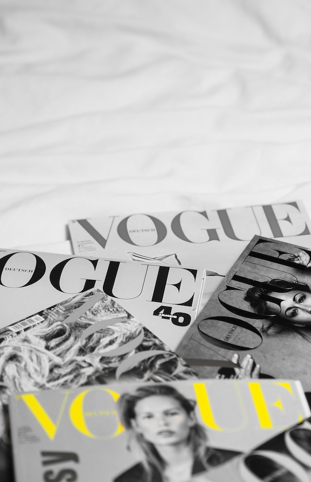Vogue Magazines editorials as artwork