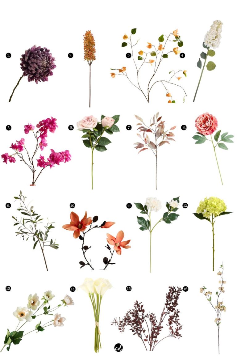 16 Pretty Faux Flower Stems For Any Season