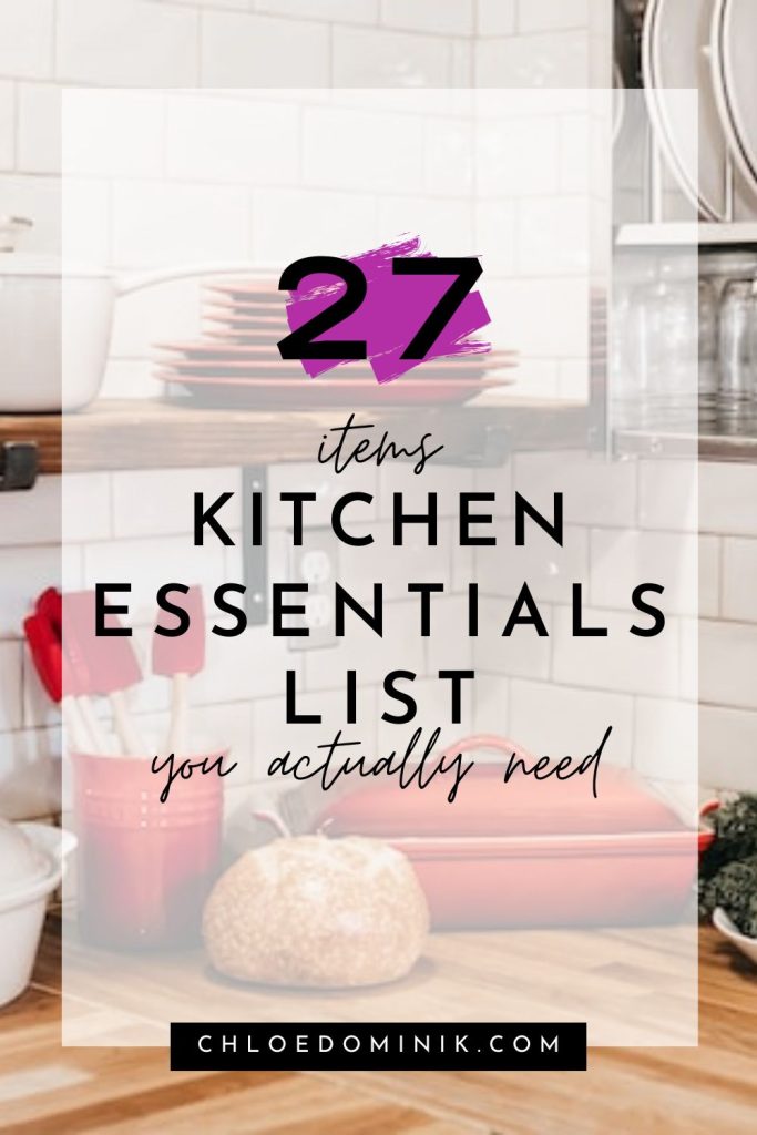Kitchen Essentials List