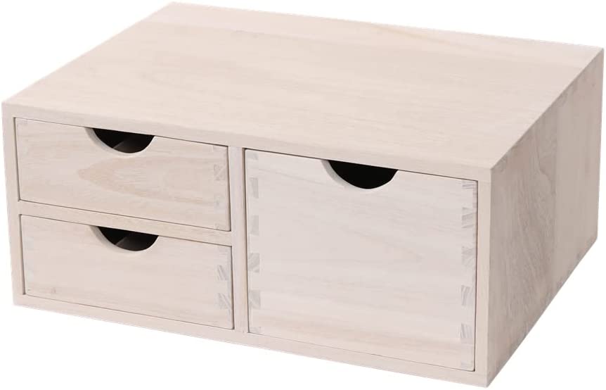 Mini 3 Drawer Wood Nightstand Organizer - Amazon