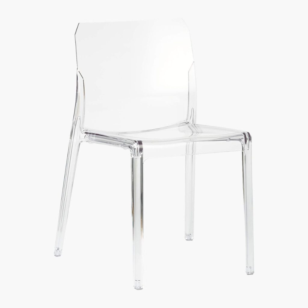 Bolla Modern Clear Dining Chair - CB2