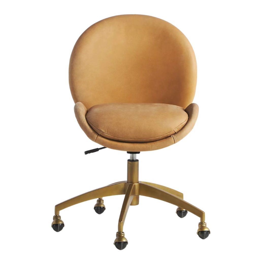 8. Frannie Leather Swivel Desk Chair - Anthropologie