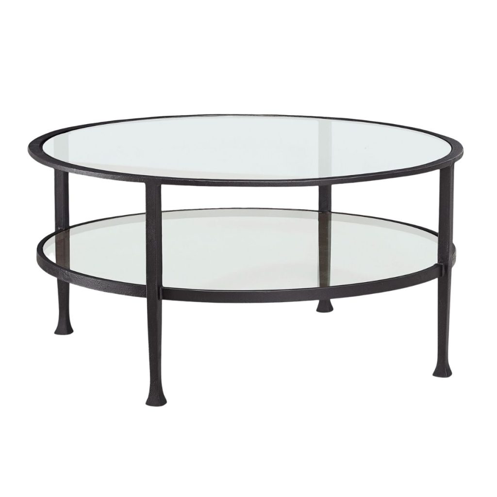 Tanner Round Glass Coffee Table - Pottery Barn