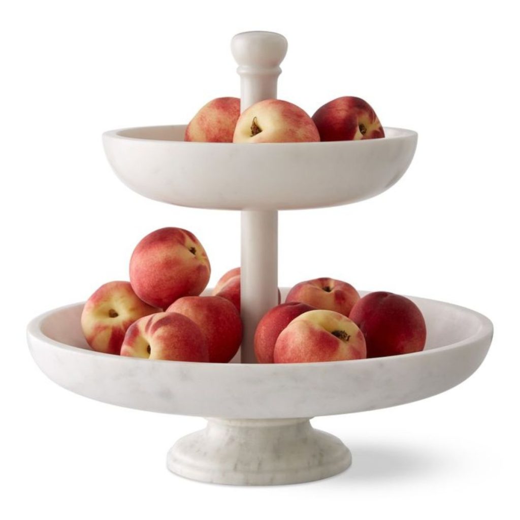 Marble Two-Tier Fruit Bowl - Williams Sonoma