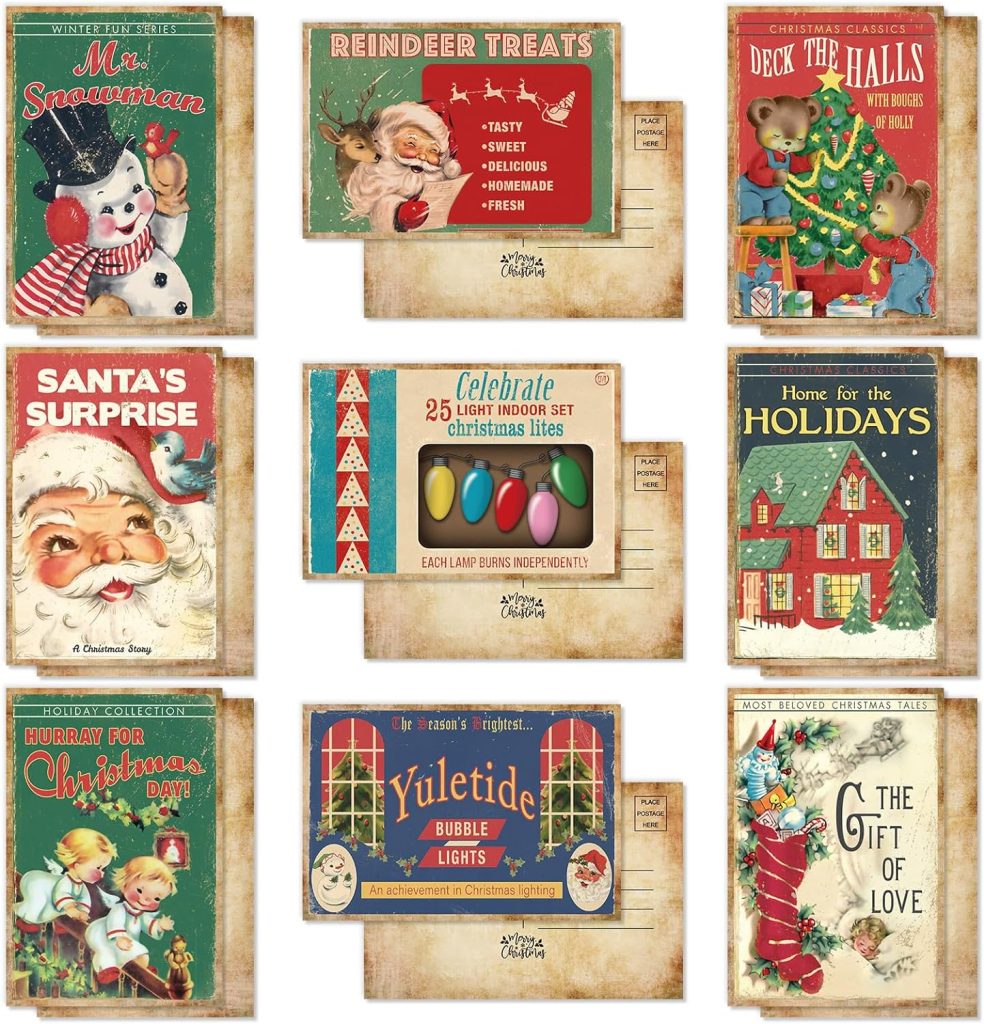 Vintage Christmas postcards Amazon