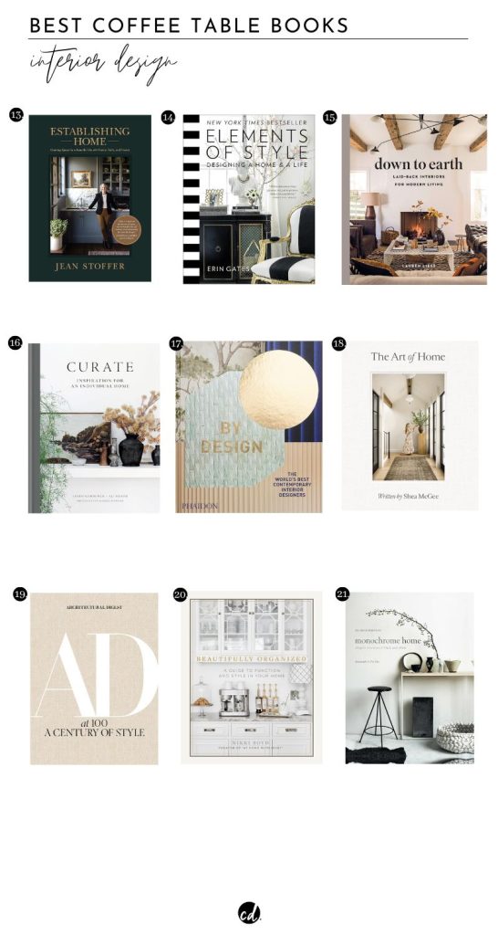 21 Best Interior Design Coffee Table Books Must Haves - Chloe Dominik