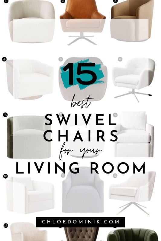 15 Best Swivel Chairs for Your Living Room
