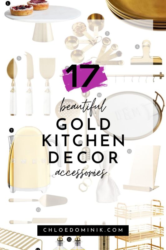 17 Beautiful Gold Kitchen Decor Accessories For A Luxe Touch
