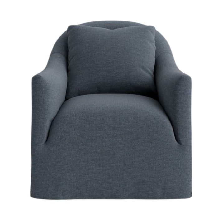 Trudeaux Slipcover Swivel Chair - McGee & Co.