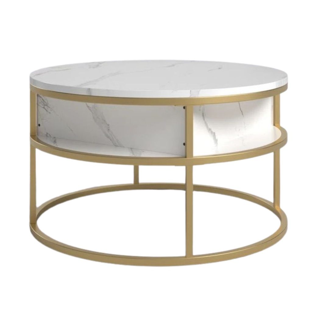 Rothwell Lift Top Extendable Round Frame Coffee Table With Storage - Wayfair