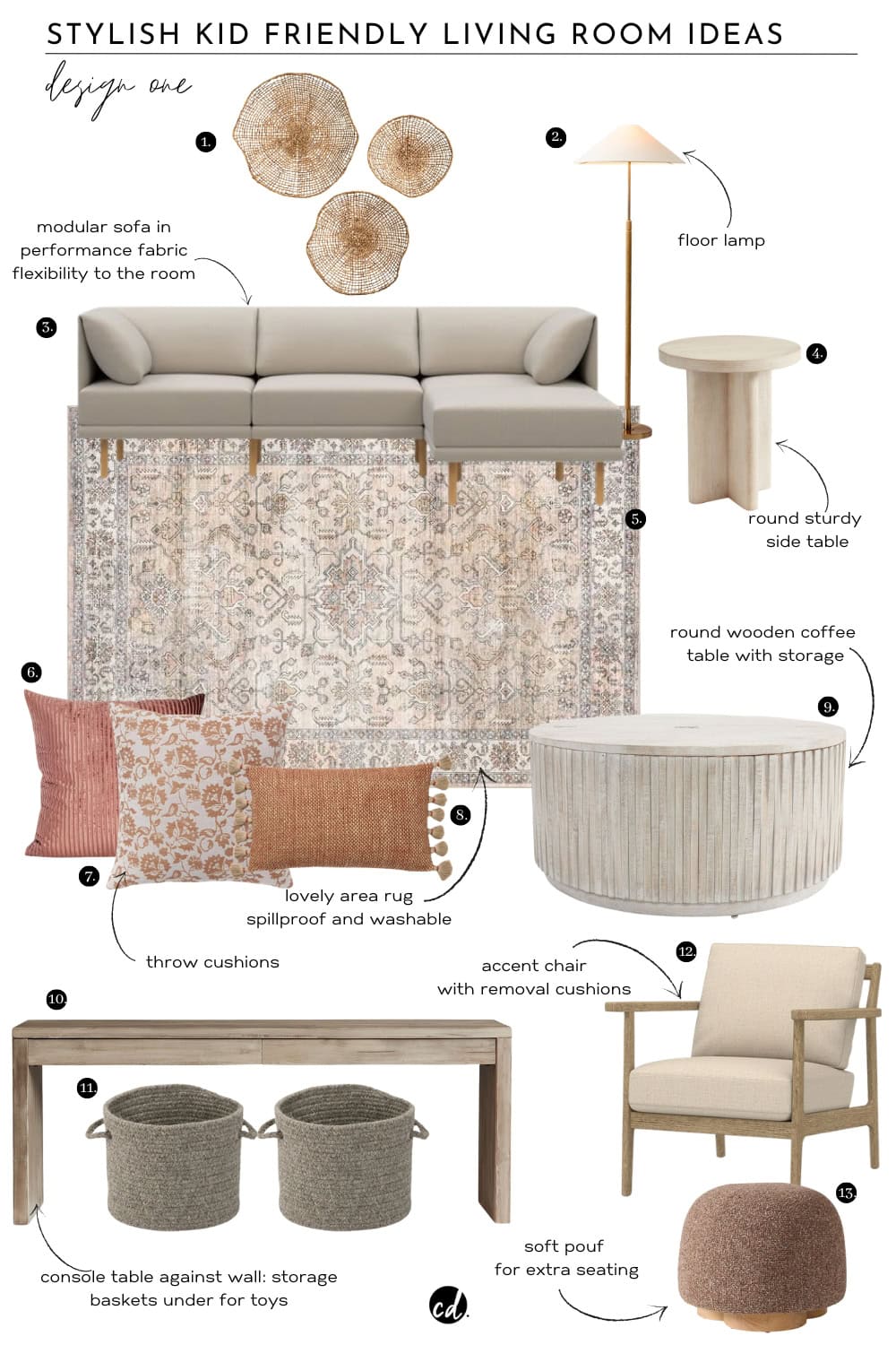 Kid Friendly Living Room Design One: by Chloe Dominik Designs. Shop the room on LTK chloe_dominik. 