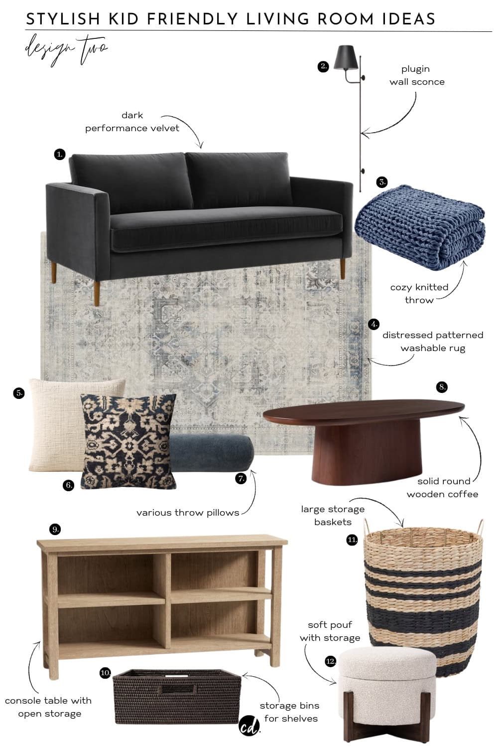 Kid Friendly Living Room Design Two: by Chloe Dominik Designs. Shop the room on LTK chloe_dominik. 