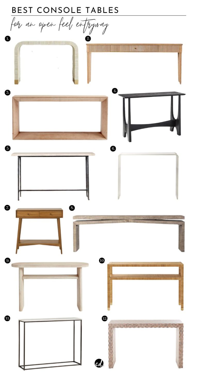 12 Best Console Tables For Entryway For An Open Feel - Chloe Dominik