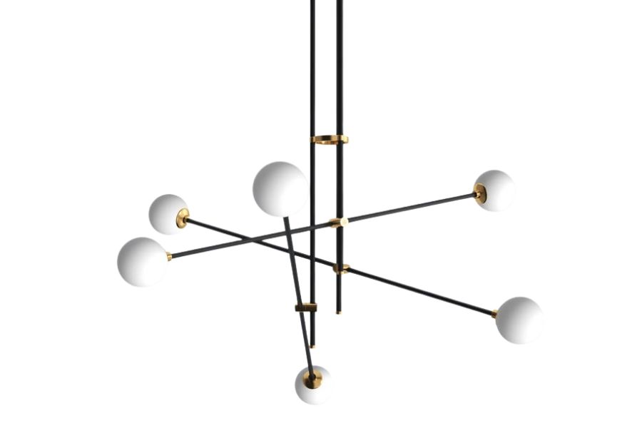 Thaddeus 6 - Light Sputnik Chandelier - All Modern