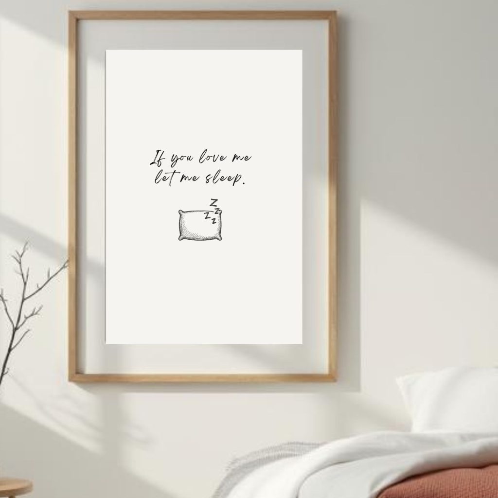 If You Love Me Let Me Sleep: DomInkings Art Prints Etsy Shop