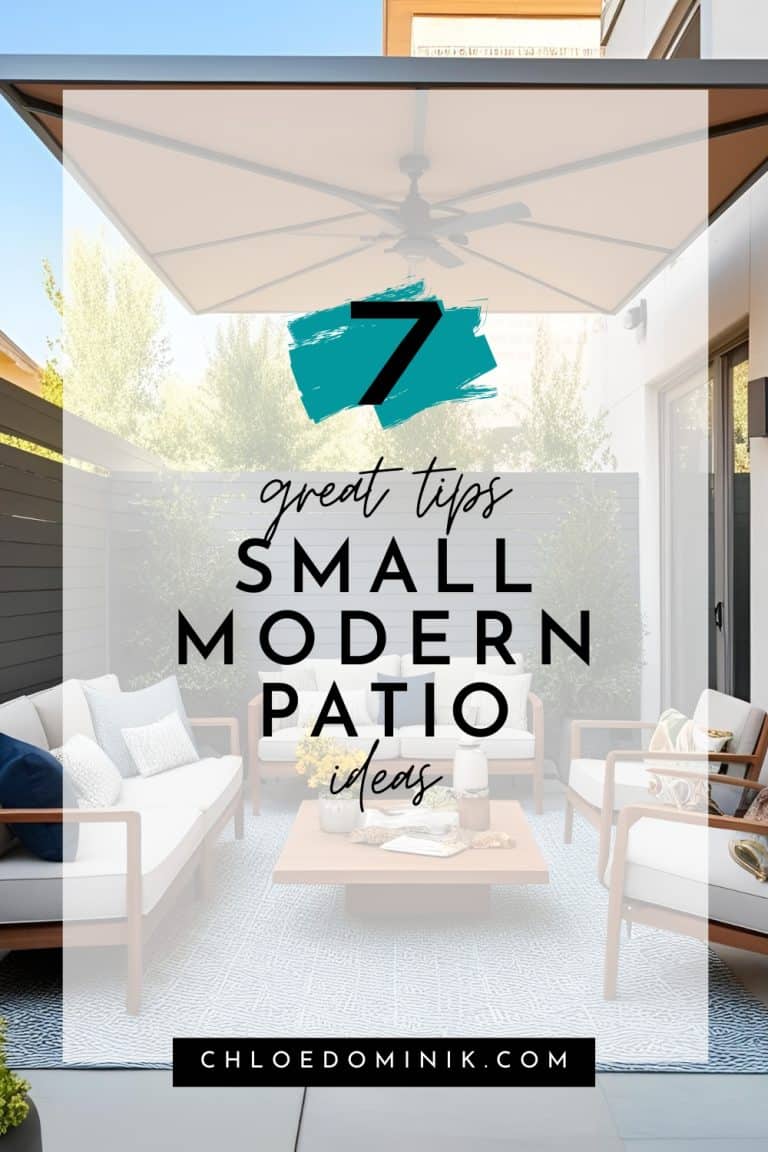 7 Great Tips Small Modern Patio Ideas - Chloe Dominik