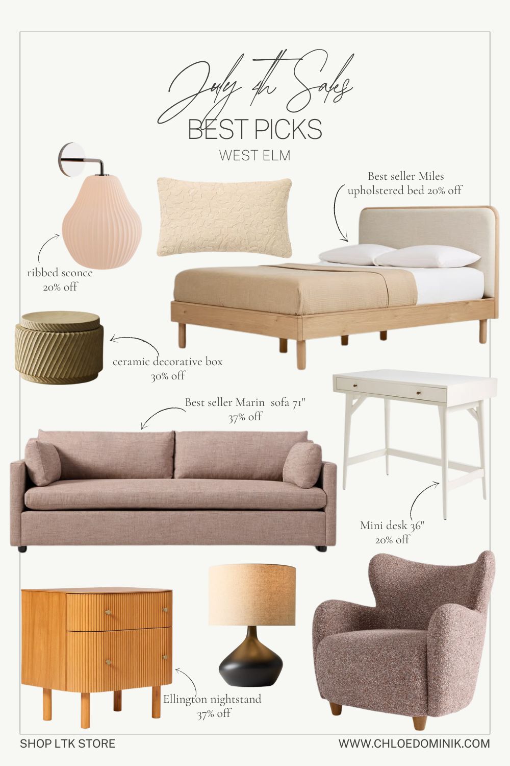 July 4th Sales: Best Picks West Elm 2026 follow and shop chloe_dominik on LTK.