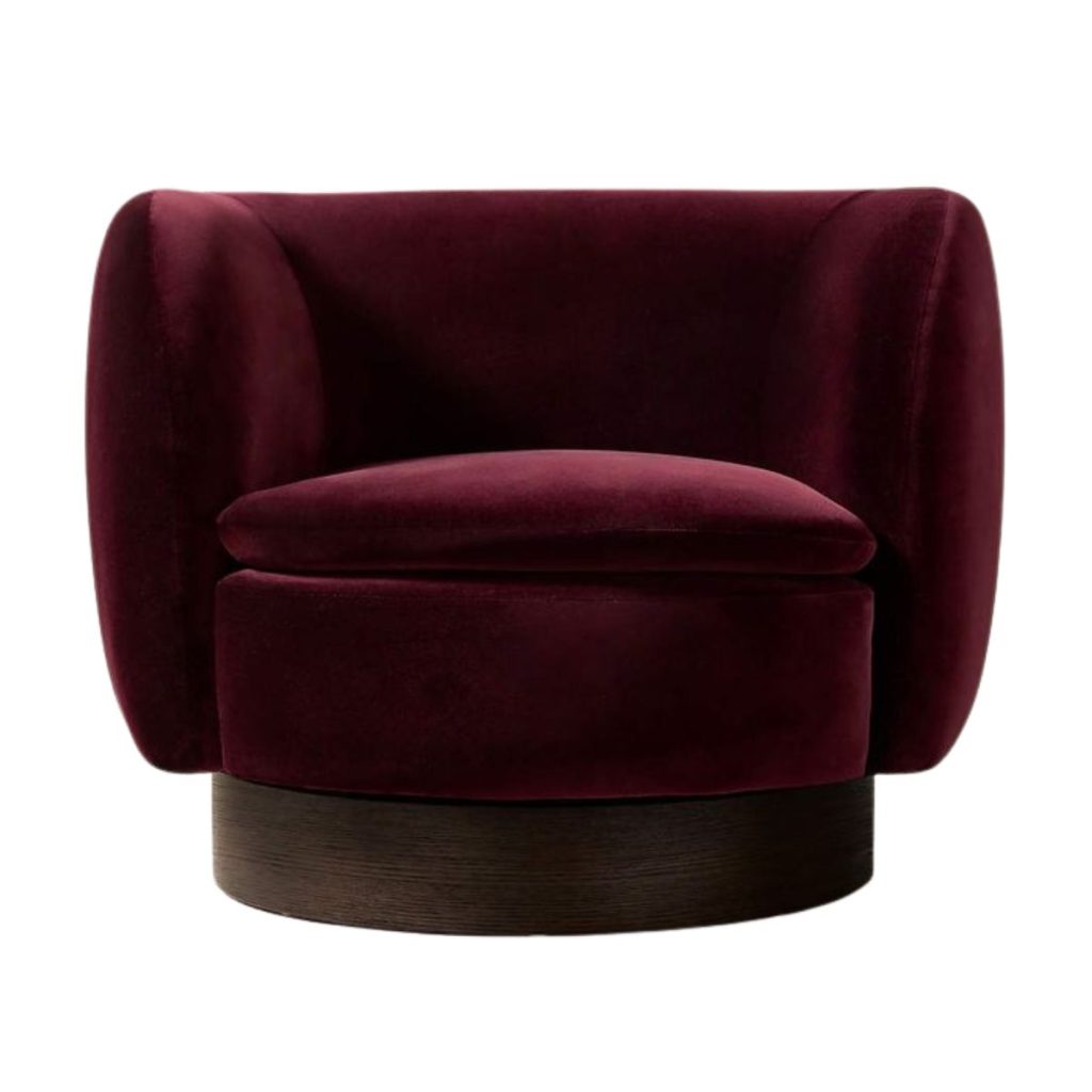 muir-oxblood-velvet-swivel-chair
