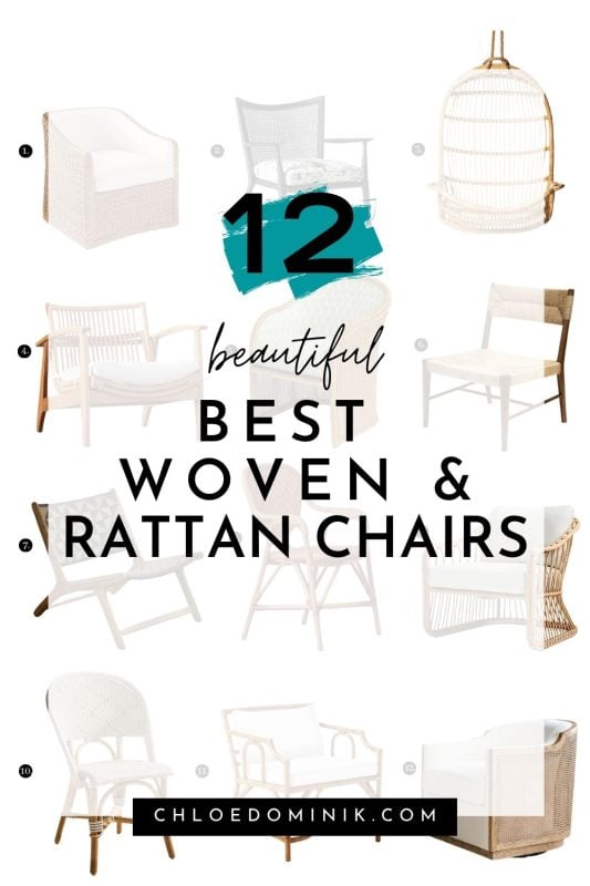 12 Beautiful Best Woven & Rattan Chairs @chloedominik