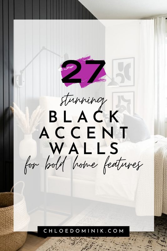 27 Stunning Black Accent Walls For Bold Home Features @chloedominik.com