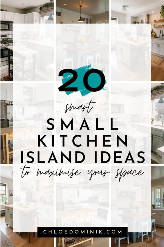 20 Smart Small Kitchen Island Ideas To Maximise Your Space @chloedominik.com