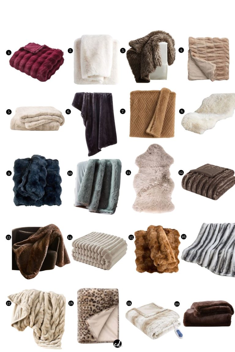 20 Gorgeous Faux Fur Throws To Wrap Up With For Winter