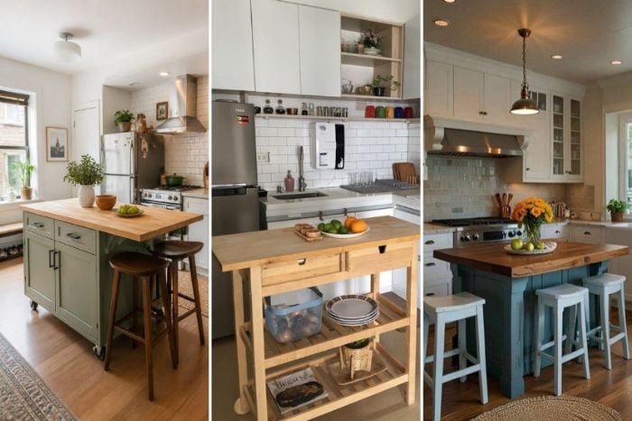 20 Smart Small Kitchen Island Ideas To Maximise Space